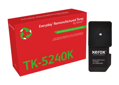 Xerox Everyday Remanufactured For Kyocera TK5240C Cyan Laser Toner 006R04808