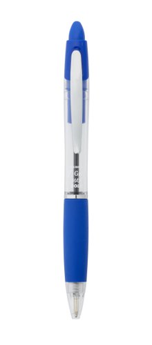 Zebra Z-Grip Max Retractable Ballpoint Pen Black, Blue Ink - Pack of 12